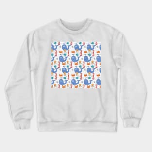 Whale kids design Crewneck Sweatshirt